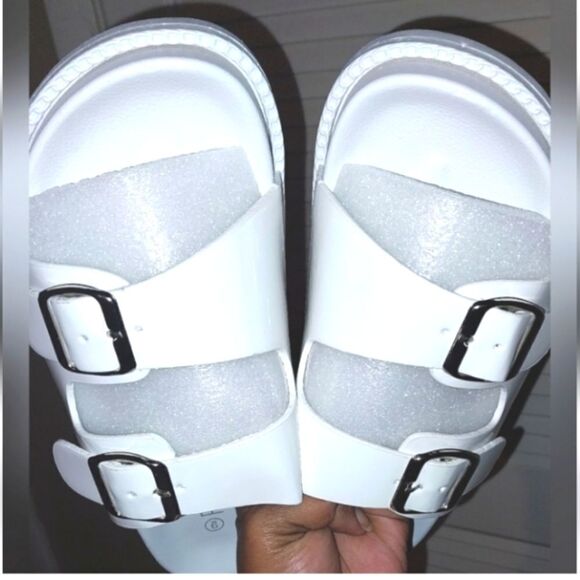 Double Buckle sandals sz 9 - Picture 2 of 5